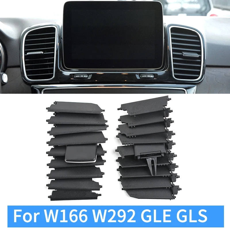 Car Front Central Dash AC Air Conditioner Outlet Vent Grille Slide Clip Repair Kit For Mercedes-Benz W166 W292 GL ML GLE GLS 350