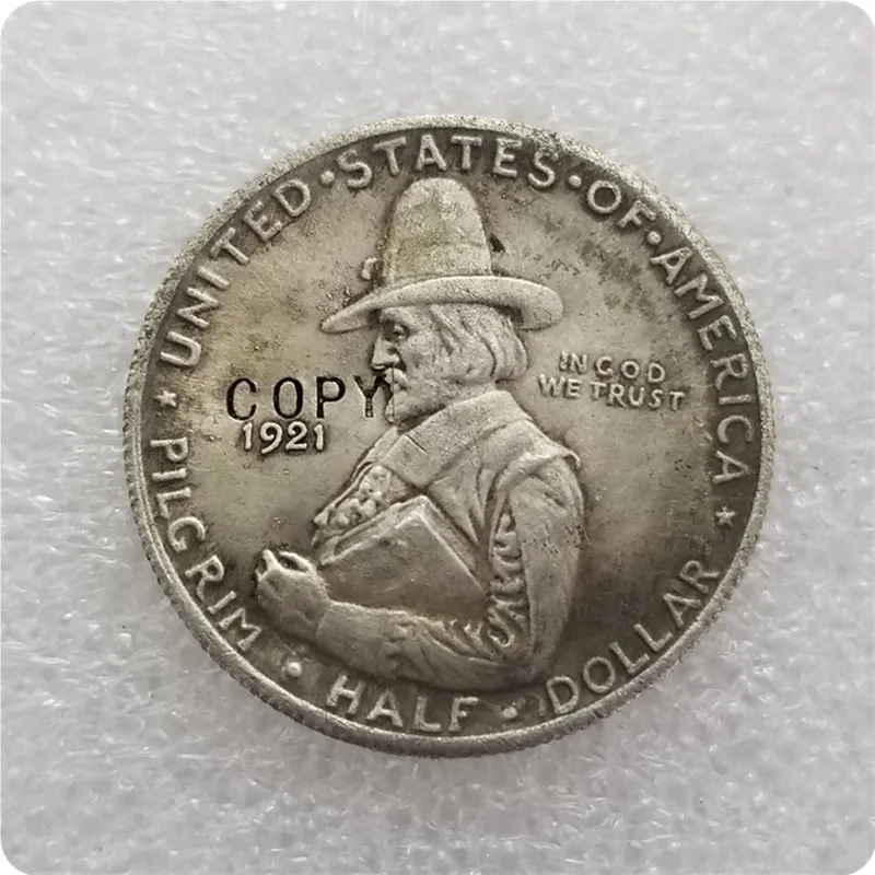 COPY REPLICA 1921 Pilgrim Commemorative Half Dollar  COIN COPY