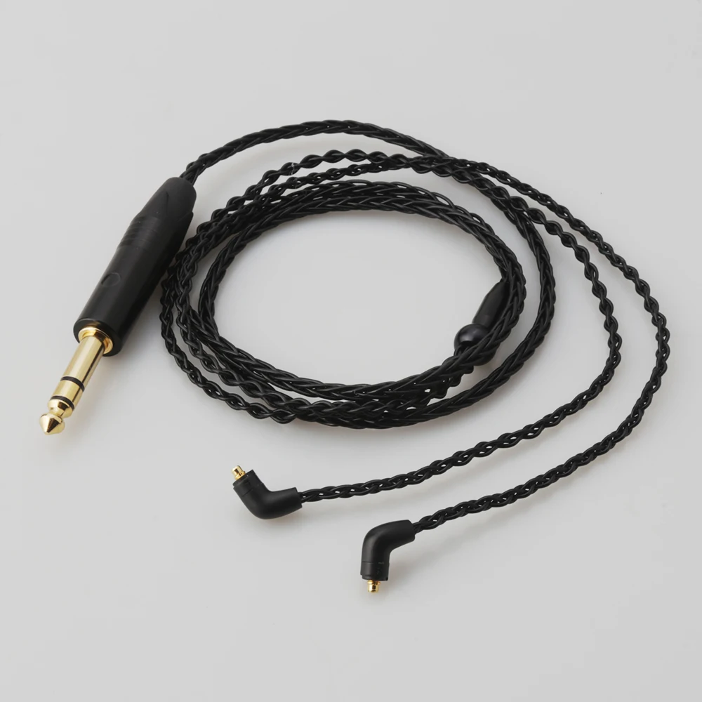 Audiocrast B819AG OCC Silver plated Headphone cable 6.35mm to Etymotic ER4 XR SR ER4SR ER4XR ER3sr er3se