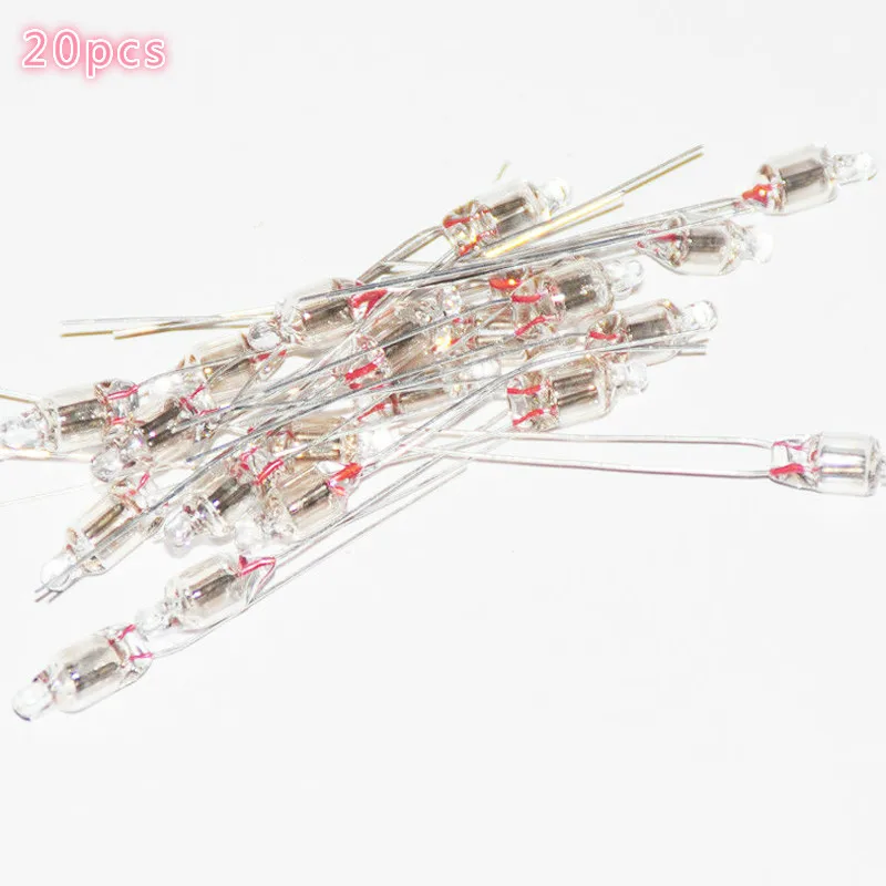 20pcs red 5X10mm neon light bulb lamp 60v~220v neon light bulb indicator