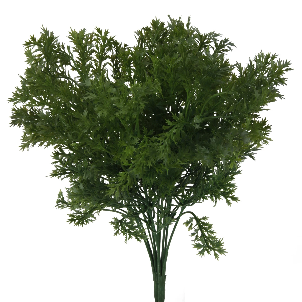 Artificial Parsley Grass Potted Flower Decoration Desktop Ornament for Home Wedding Party Indoor Outdoor Office Decors