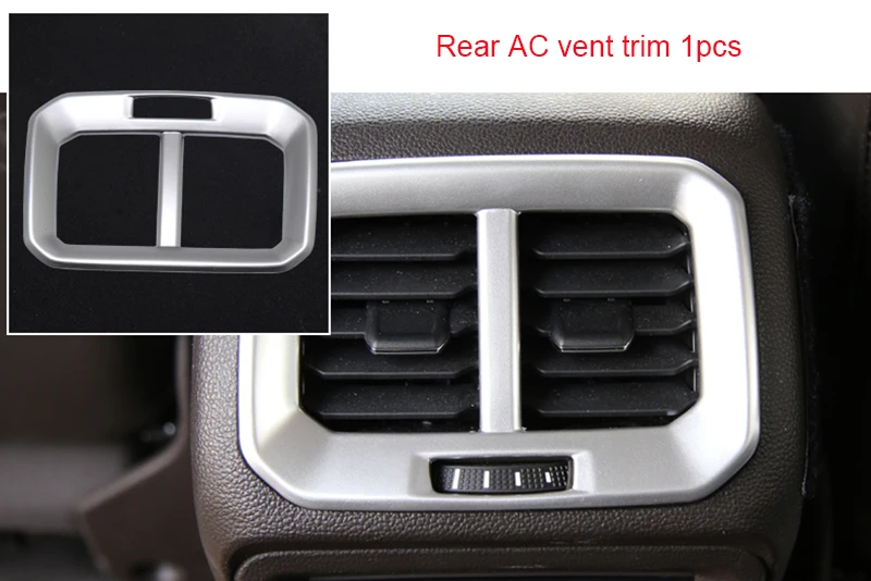 

For Volkswagen Tiguan 2017-2019 ABS chrome Rear AC vent trim 1pc