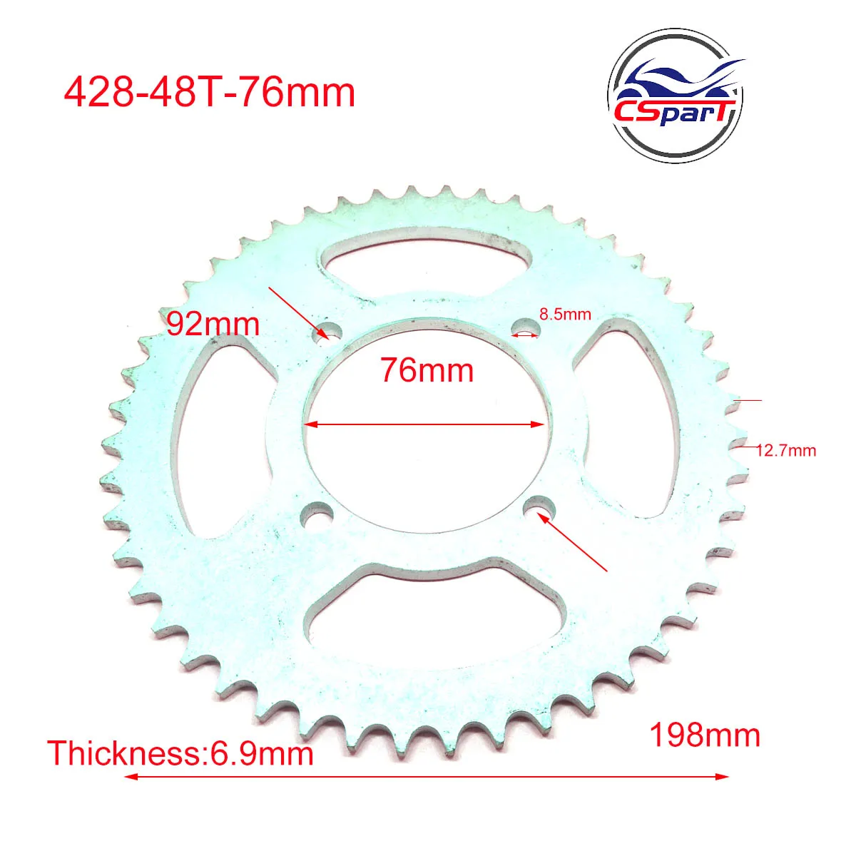 

48 Tooth 428 76mm SDG Rear Sprocket XR50 CRF50 CRF70 Pit Dirt ATV Quad Ko Gart Bike 125CC 140CC 200CC 250CC