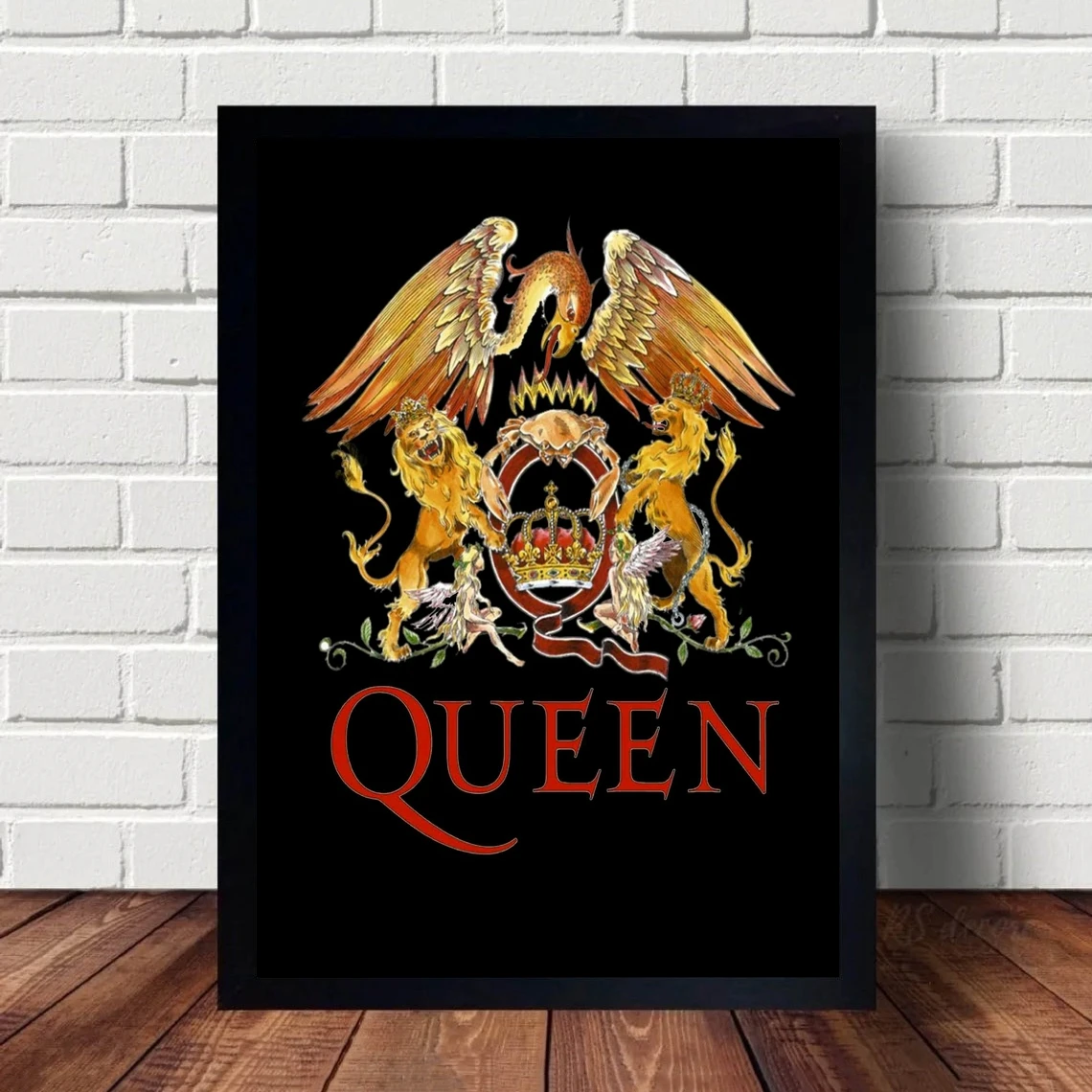 Queen Band Music Poster Wall Art Canvas Painting Bedroom Living Room Home Decoration (No Frame)