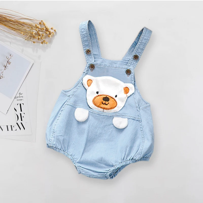 IENENS Kids Baby Jumper Boys Girls Clothes Pants Denim Shorts Jeans Overalls Toddler Infant Jumpsuits Newborn Clothing Trousers