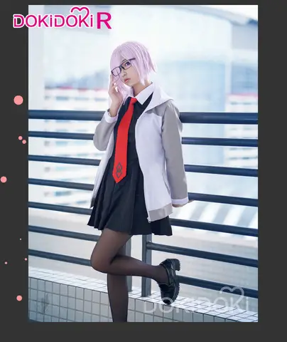 Mash Kyrielight Cosplay DokiDoki-R Fate/Grand Order gioco Fate Cosplay Mash abbigliamento Casual donna Costume di Halloween