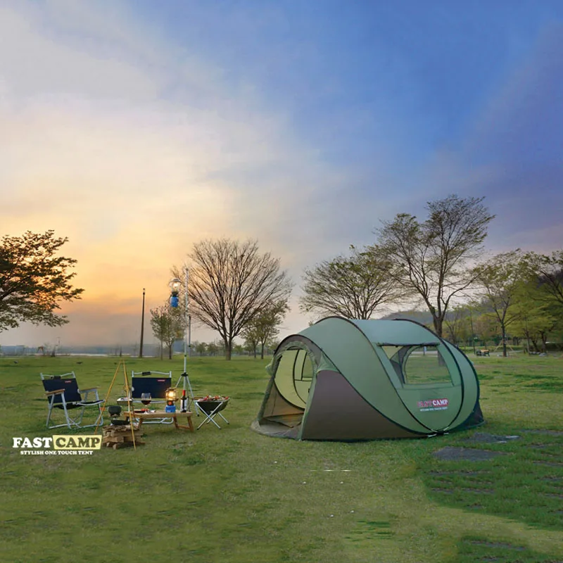 Ultralarge Automatic 3-4 Person Use Pop Up Camping Tent Beach Tent Family Playing Gazebo