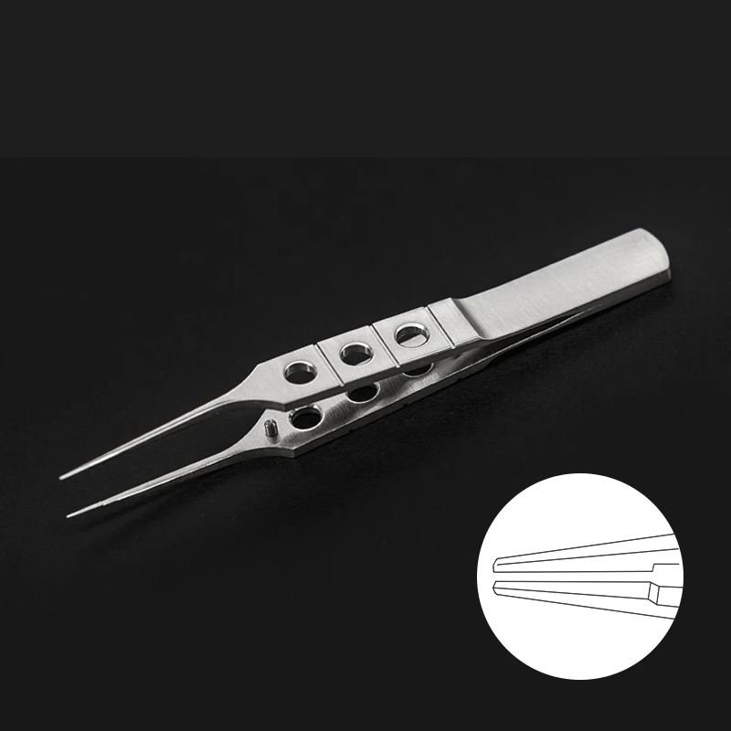 

8.5cm stainless steel Double eyelid embedding surgery tool ophthalmic fat extraction tweezers microcosmetic plastic equipmen