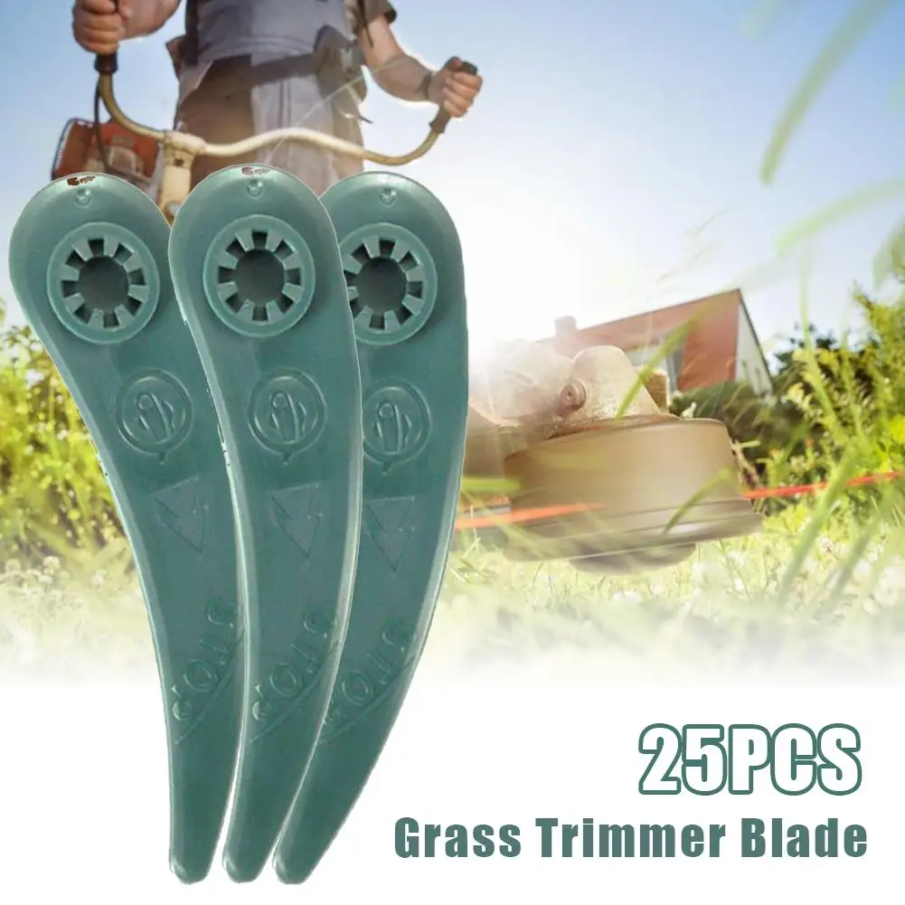 25PCS 83mm Plastic Lawn Mower Grass Trimmer Blade Cutter Replacement For Bosch ART 23-18 Li/26-18Li Strimmer Repair Tool Parts