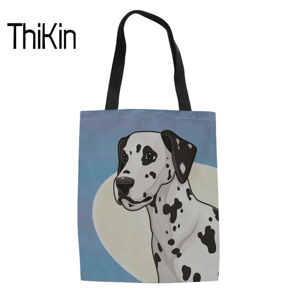 Pug Bulldog Dalmatian Print Women Casual Tote Daily Use Single Shoulder Shopping Bags Fashion Bags Ladies Luxury Bags Custom