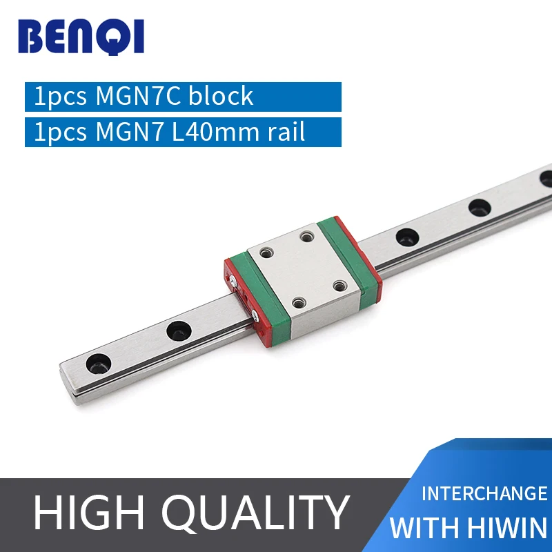 china domestic linear guide rail MGN7 L40mm+ linear block MGN7C