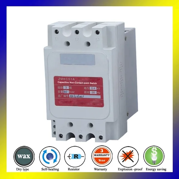 ZMFC Contactless switch thyristor  230v  60kvar dynamic compensation power capacitor bank no arc or spark cj19 contactor