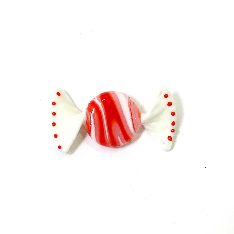 Custom Creative Murano Glass Sweets Pink Candy Craft Ornaments Home Desktop Christmas Valentine\'s Day Wedding Decor Accessories