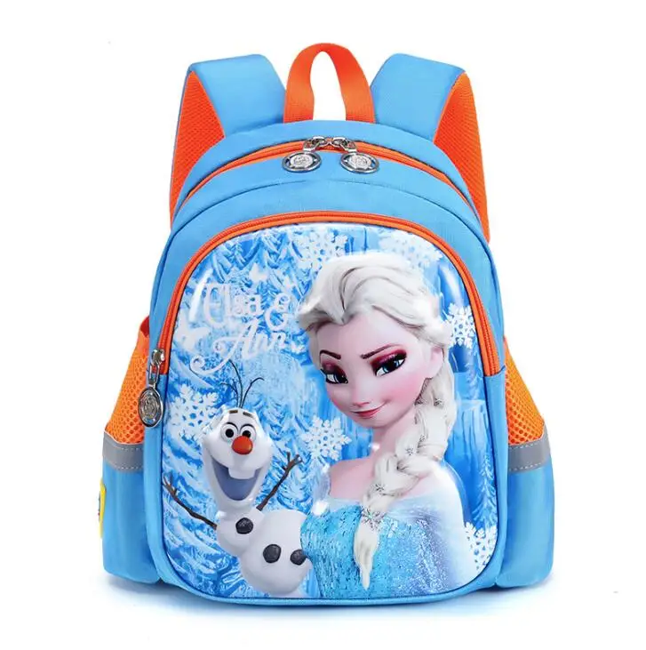 Saco de escola congelado bonito para meninas, Snow Queen Bags, Elsa, olaf, brinquedo infantil, mochila boneca