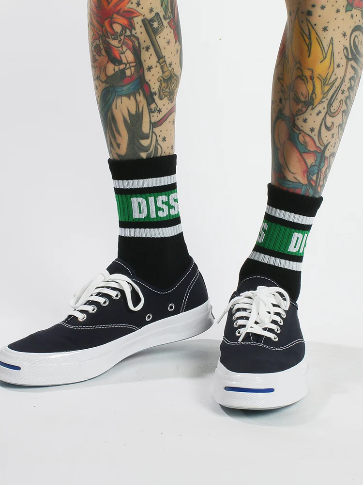 Spring Summer Striped Letters DISS Low Short Sock Men and Women INS Tide Street Sports Tube Skateboard Socks