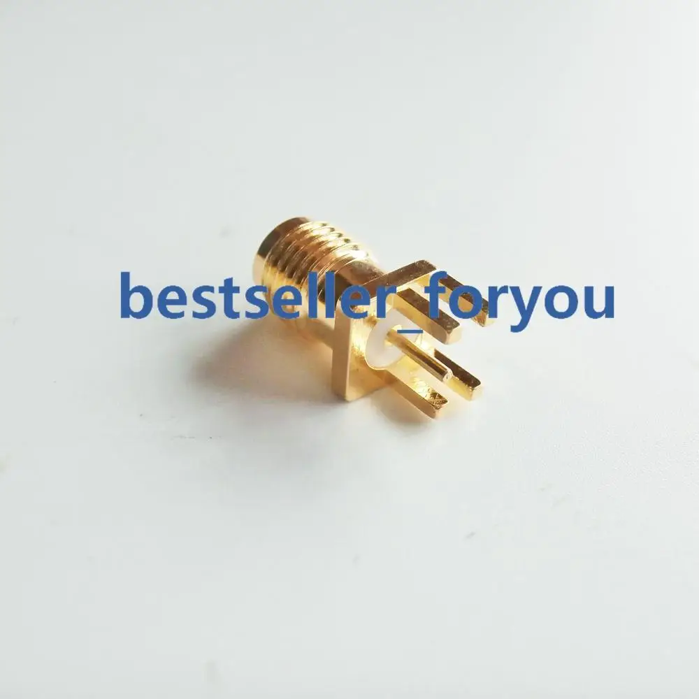 10X SMA Female Jack PCB Edge Mount Solder RF Adapter Connector