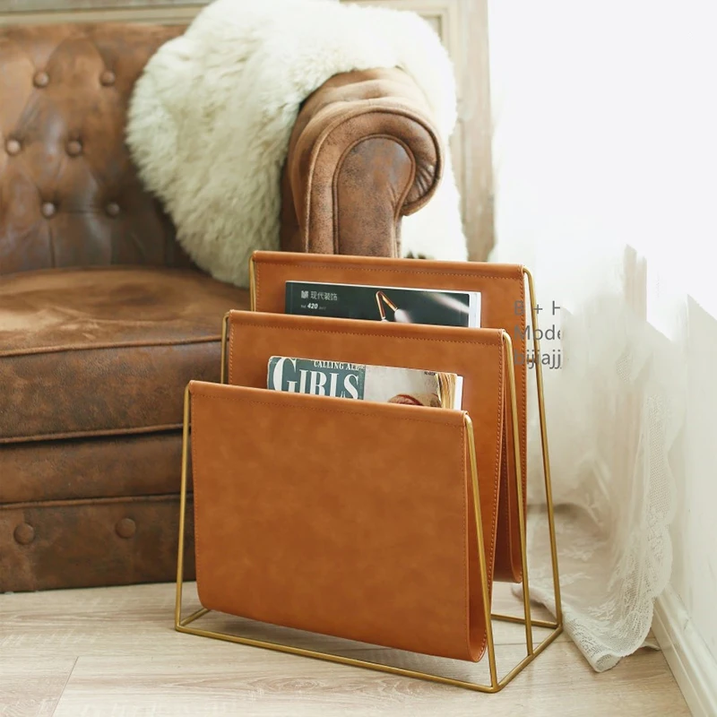 Magazine Rack Nordic Creative Bookshelf Newspaper Display Stand Suitable for Home Office Placement Magazine Holder Stand Display