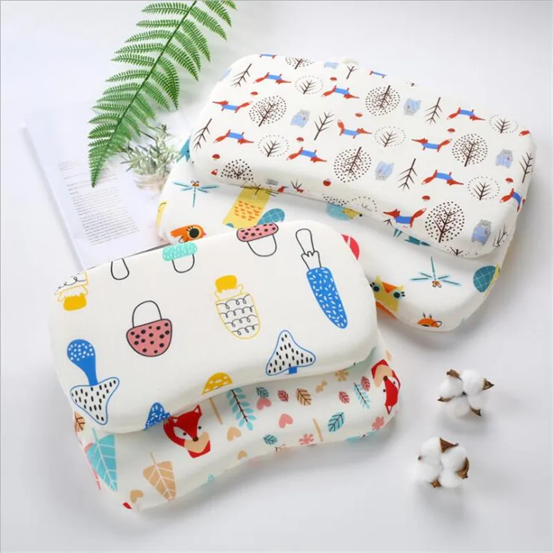 35x20cm Children Baby Pillows Soft Rebound Memory Foam Pillow Home Bed Sleeping Cushion Bedding 4 Colors Breathable Washable