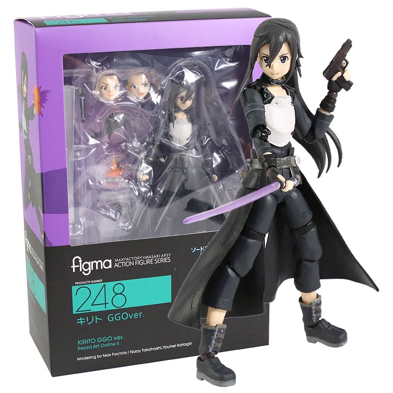 figma SAO キリト シノン アスナ Figma Sword Art Online Kirito 174 248 Asuna 178 Sinon 241 ABS/PVC