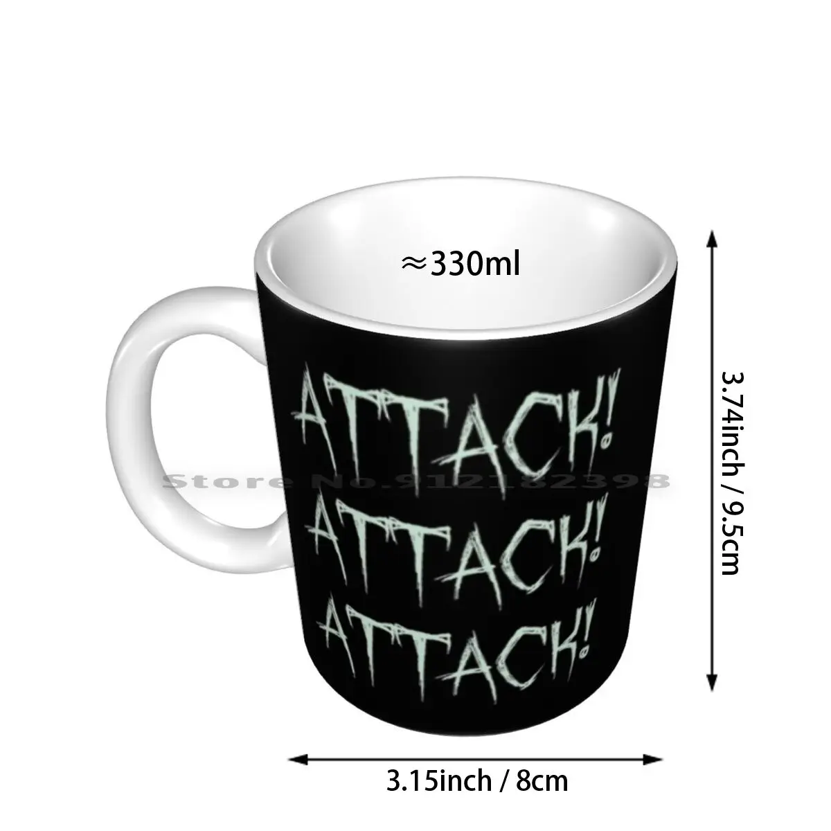 Phasmophobia Spooky Attack Design Ceramic Mugs Coffee Cups Milk Tea Mug Phasmophobia Phasmophobia Game Phantasmophobia Boo