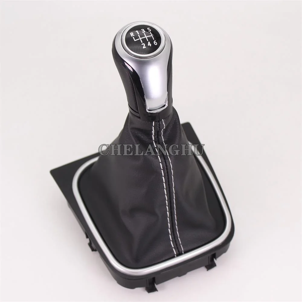 For volkswagen VW EOS 2006 2007 2008 2009 2010 2011 Car-styling car 6 speed Gear shift knob pu leather Boot