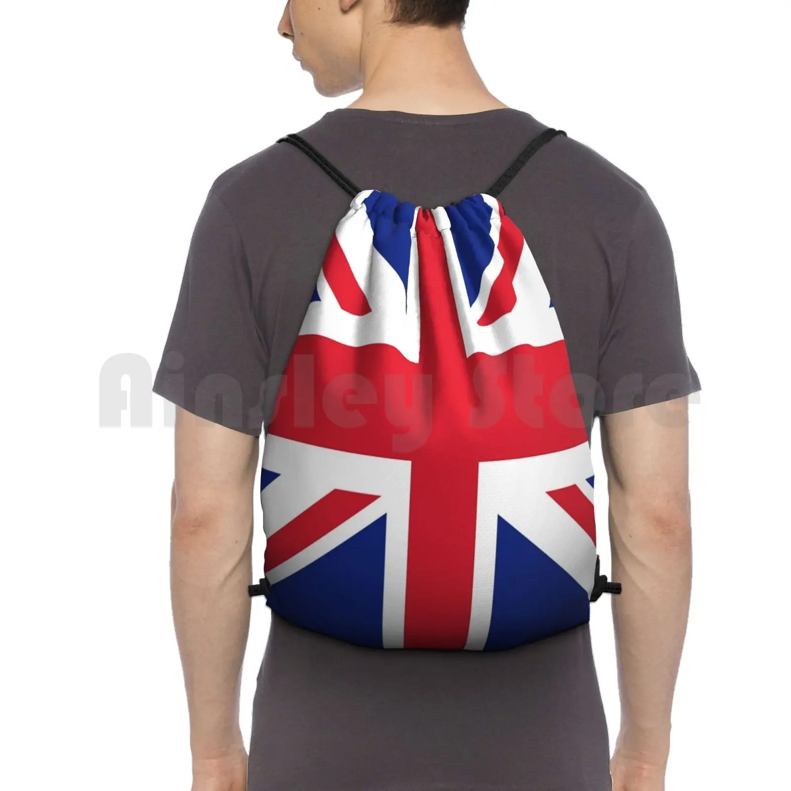 Union Jack Iphone Case Backpack Drawstring Bags Gym Bag Waterproof Union Jack Flag British Great Britain Mobile Phone