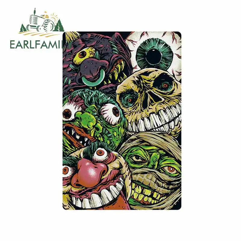 EARLFAMILY 13cm x 8.4cm for Biohazard Specimen Label Zombie Party Camper Truck Decal Personality Creative Car Stickers Decor