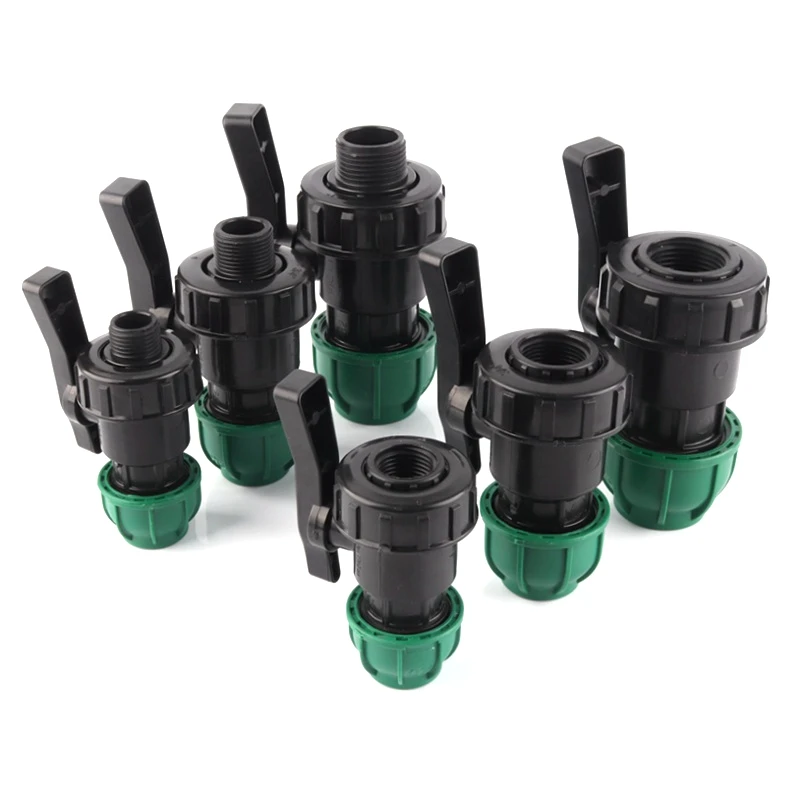 

Hi-Quality 1/2"~1" Ball Valve PPR PVC PE Pipe Fast Connectors No Hot-melt Plastic Valves Irrigation Pipe Switch Water Connector