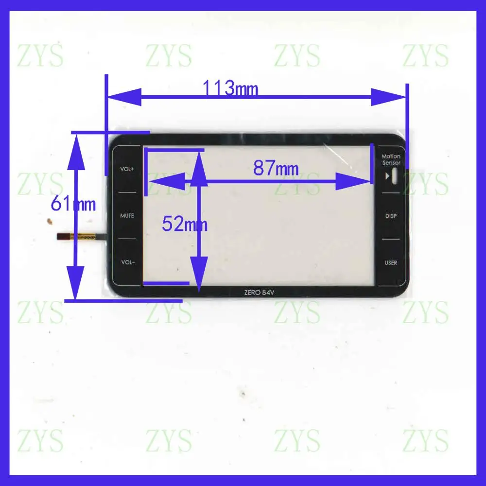 

ZhiYuSun AK-3274 ZERO 84 в 113*61 мм 3,8 дюймовый сенсорный экран стекло 4 линии резистивная сенсорная панель экран сенсор