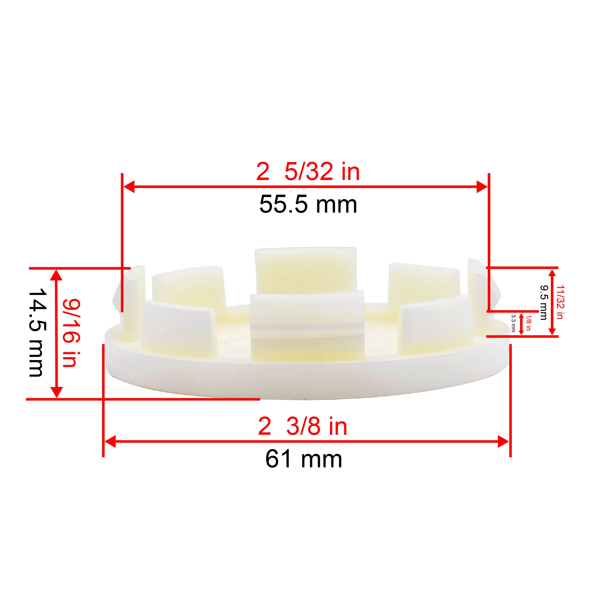 1pcs 61mm Wheel Hub Cap Car Accessories For A3 A4 A5 A6 68706 68714 28821VA000 28821VA010 2005-2018 Legacy Rim Cover Off-white