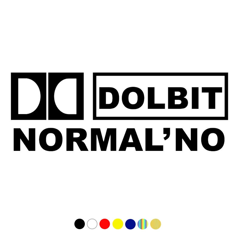 CS-302#11*30cm NAKLAYKA DOLBIT NORMALLY funny car sticker and decal white/black vinyl auto car stickers