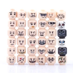 Military WW2 Army Soldiers Parts Figures Building Blocks Mini Face Heads Accessories Body Building Blocks Toys for Children