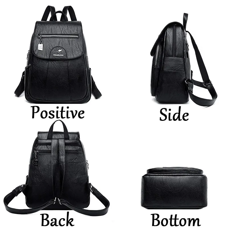 Brand Designer Bag Ladies Backpack High Quality Leather Travel Back Pack Large Capacity School Bags Shoulder Bags For Women 2024