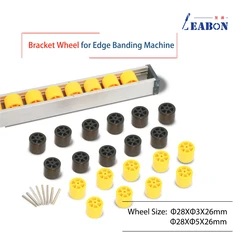 Rueda de soporte de goma y plástico para máquina de bandas de bordes Homag Biesse SCM Nanxing, 10 unidades