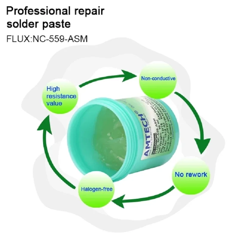 AMTECH NC-559-ASM 100% Original Solder paste BGA PCB No-Clean 100g  Solder paste Phone repair