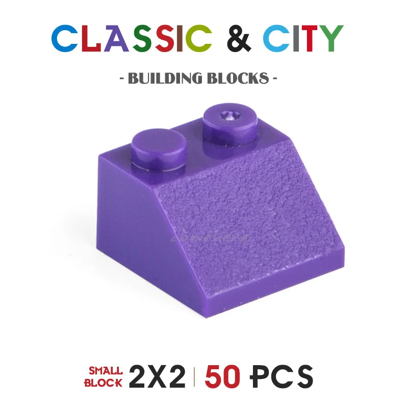 

2x2 DIY 50pcs Building Blocks Bulk City Classic Bricks MOC Assembly Model Figures Kids Educational Toys For Children