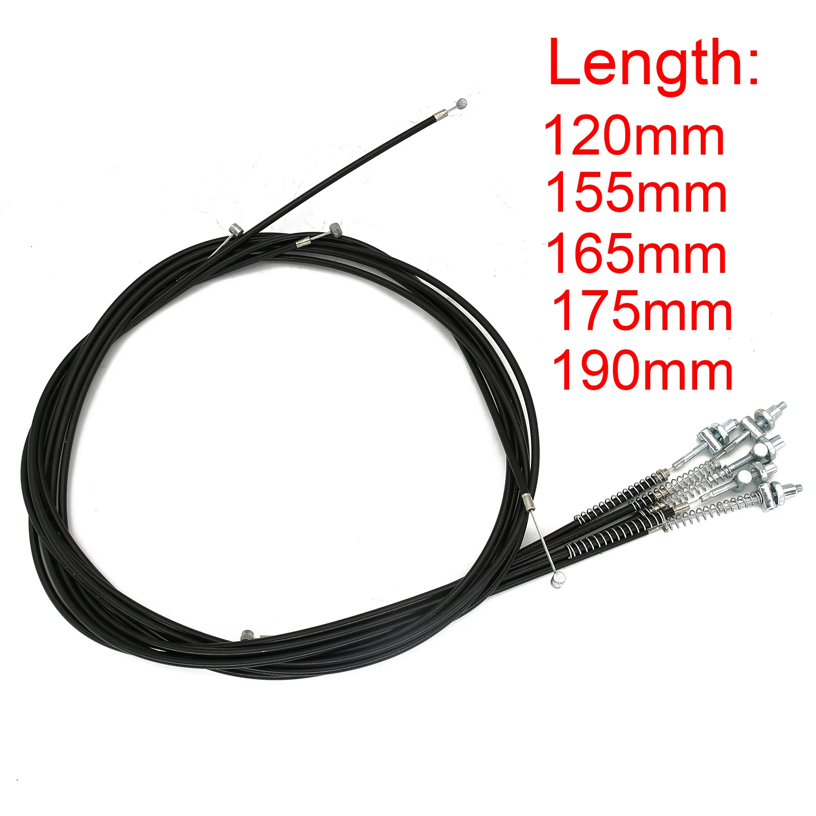 Scooter Wheel Drum Brake Cable 120mm 155mm 165mm 175mm 190mm For Electric Scooter Bicycle Child Bike Brake Cable With Spring