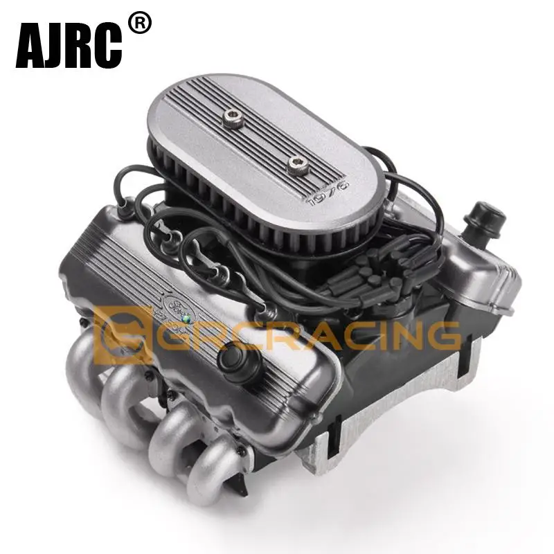 Rc Car Grc 1976 F76 V8 Simulate Engine Motor Cooling Fans Radiator For 1/10 Rc Crawler Traxxas Trx4 Trx6 Axial Scx10 D90 D100