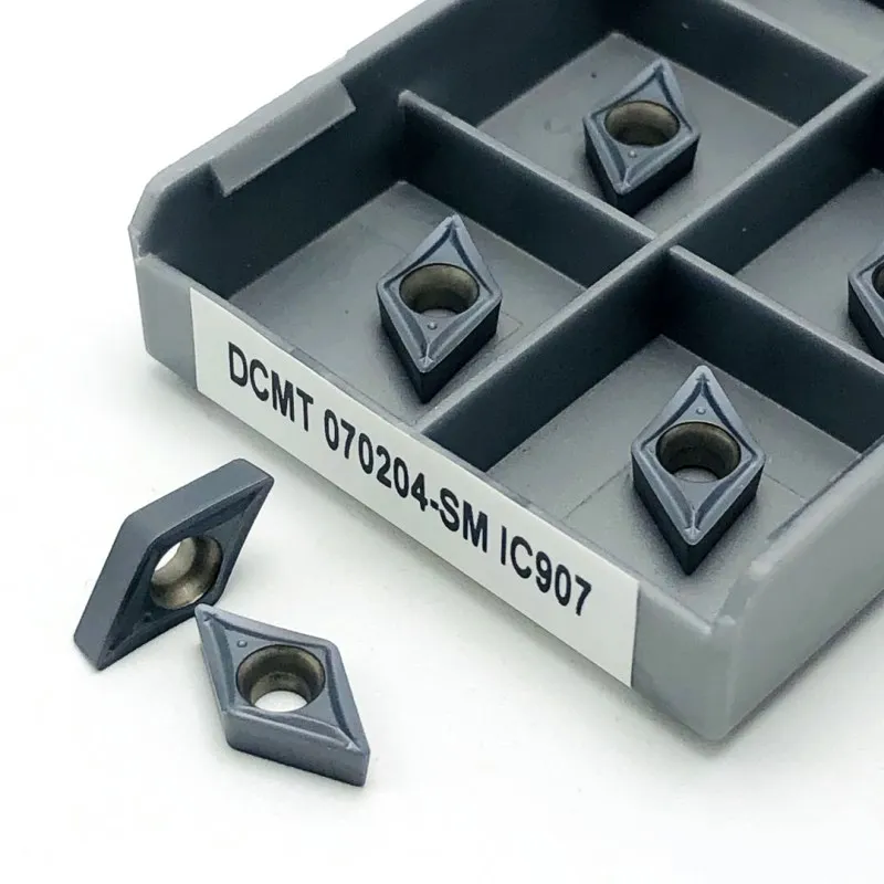 DCMT070204 SM IC907 IC908 utensile per tornitura esterna utensile per tornitura in metallo utensile per tornio a lama CNC strumento per taglio in carburo di tungsteno promozione