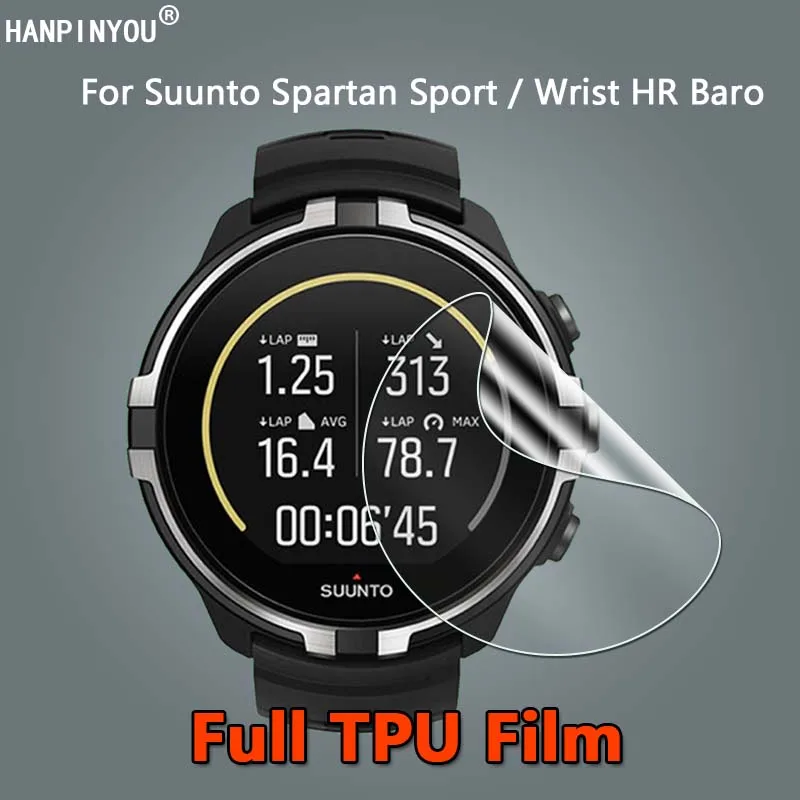 For Suunto Spartan Sport / Wrist HR Baro Ultra Clear Slim Full Cover Soft TPU Hydrogel Film Screen Protector -Not Tempered Glass