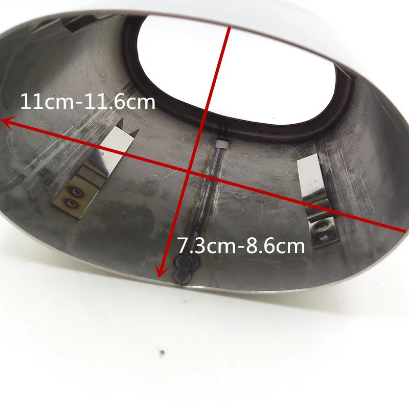 Titanium Black For BMW 318 X3 E83 F25 Car Exhaust Muffler Tip Stainless Steel Pipe Chrome Trim Modified Car Rear Tail Throat