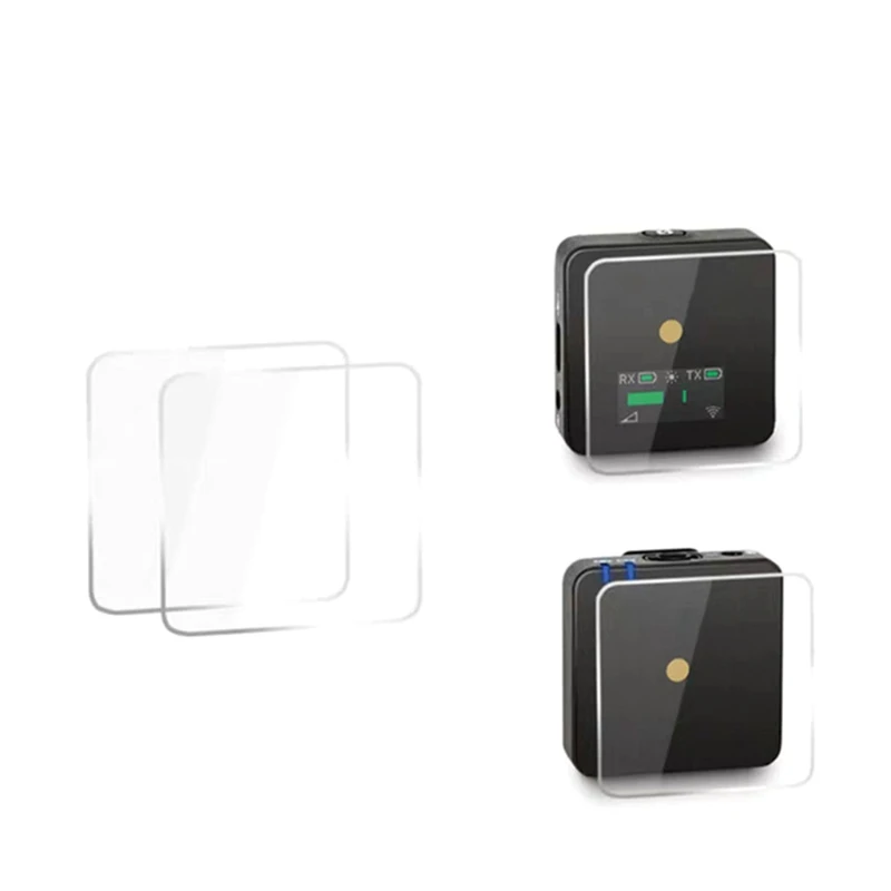 Pelindung Layar Kompatibel dengan Penerima Mikrofon Go Nirkabel Rode, Film Layar Tak Terlihat Kaca Optik Tempered