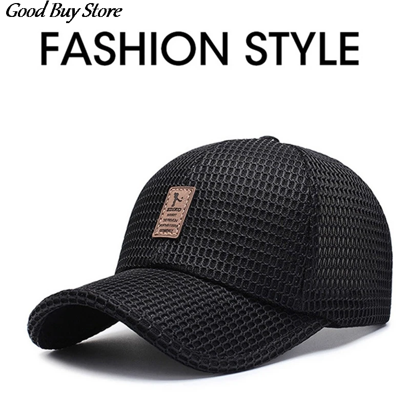 New Arrival Adult Unisex Mesh Baseball Caps Adjustable Cotton Breathable Comfortable Sunshade Sun Hat Snapback Caps Gorras