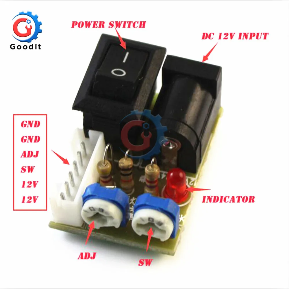 Mini CCFL Inverter Tester LCD TV Laptop Screen Repair Backlight Lamp Test 12V Toggle Switch Test LCD Inverter LCD Tube