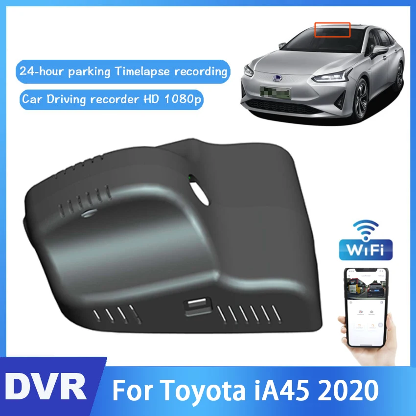 

Car Hidden Driving Video Recorder DVR Control APP Wifi Camera For Toyota iA45 2020 Night vision HD 1080P Registrator Dash Cam