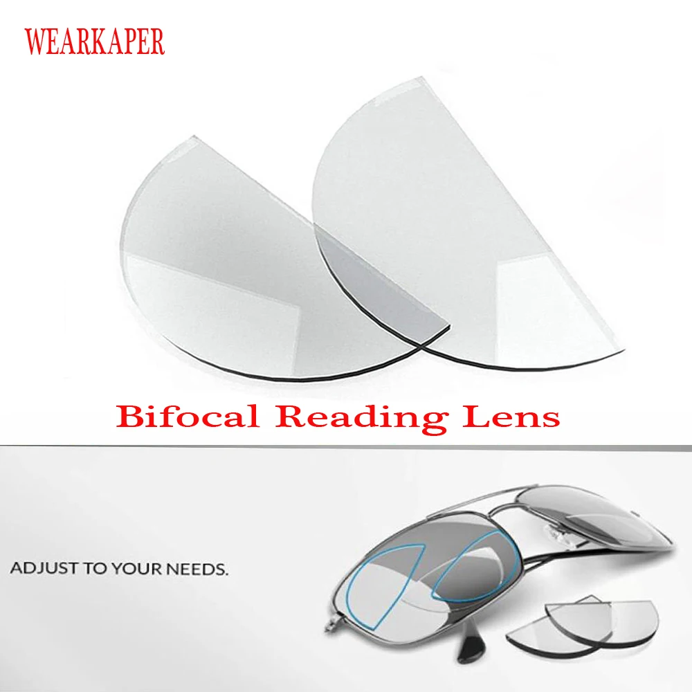 

Liquid Silicone Bifocal Reading Lens 2 Pcs Stick-on Presbyopic Lenses Magnification Reusable Bifocal Lenses 1.0 2.0 3.0