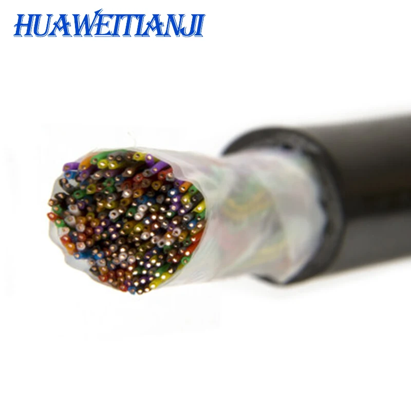 HUAWEITIANJI Outdoor HYA big logarithm 10 pair cable, 10pr 10*2*0.4mm  Telephone CAT3  Copper Cable 100m,Support customization