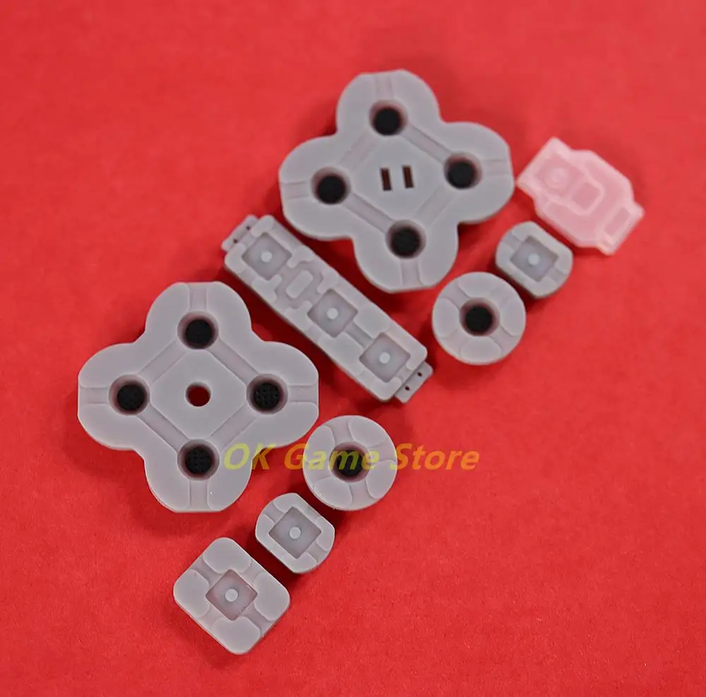 50sets Replacement Conductive Rubber Key Button Power Left Right Button Rubber Pad for Nintendo Switch NS Lite Game Console