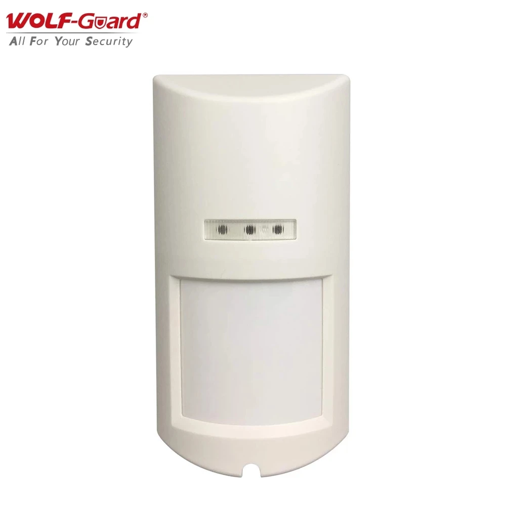 

Wolf-Guard Wireless PIR Motion Sensor IP65 Waterproof Pet Friendly Detector for GSM Wifi Home Security Alarm System 433MHz