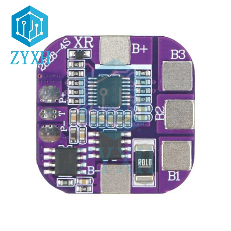 BMS 4S 5A 14.8V 14500 baterii płytka ładująca wspólny Port zabezpieczenie przed zwarciem dla panel słoneczny światła uliczne/moc ładowanie